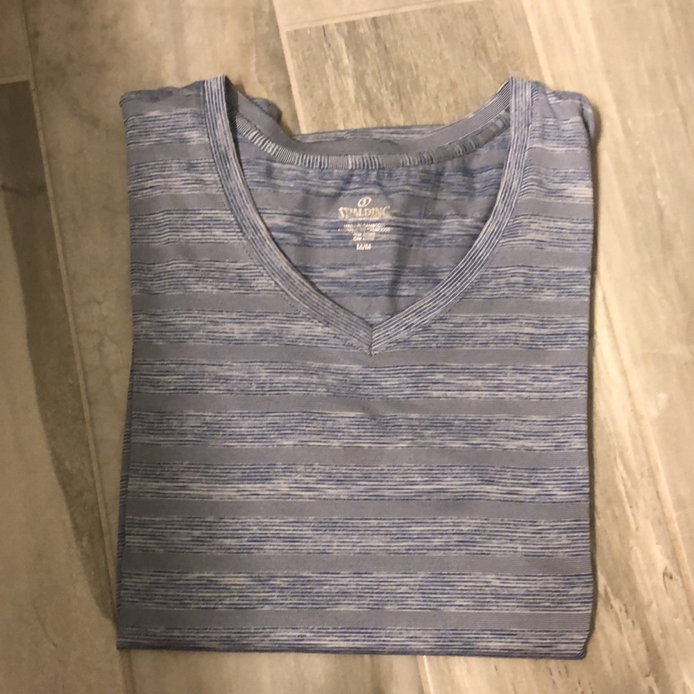 Spalding Speed-Dri Vneck athletic top Size S